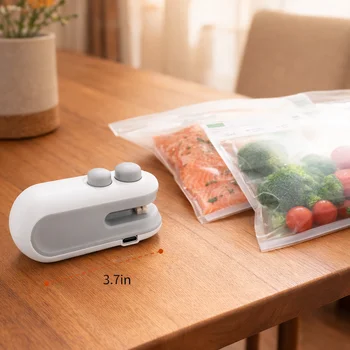 Daily Home Small Sealer - Hand Press Food-Grade Sealing Machine Snack Plastic Bag Fresh-Keeping Sealing Helper 1