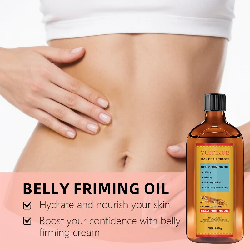 100g Belly Firming Oil - Suitable for everyone, firms and moisturizes the skin, locks in moisture, leaves the skin soft, refined