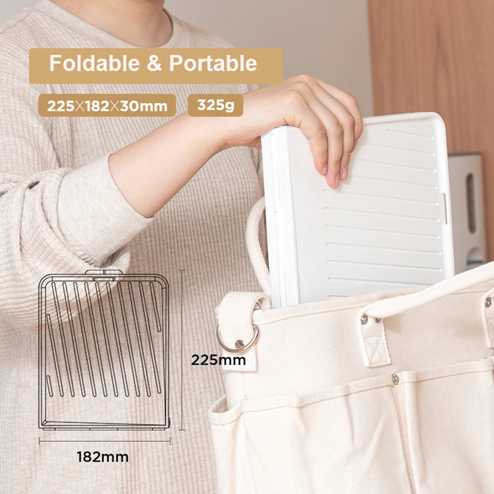 Foldable Baby Bottle Drying Rack with Tray Travel Baby Bottle Dryer Holder Space Saving Drying Rack for Bottles Accessories