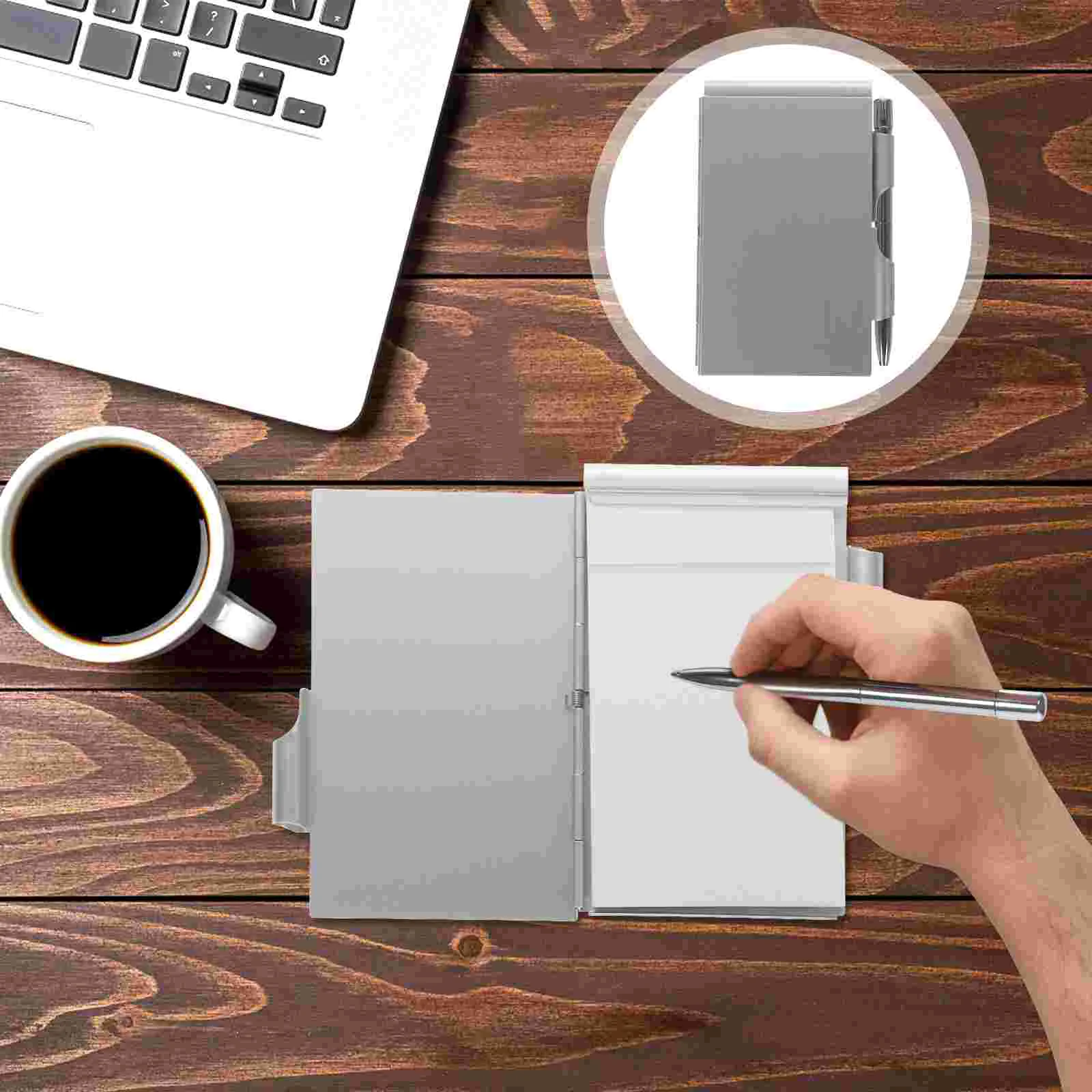 

Metal Small Notebook Mini Notepad Small Pocket Notepad Metal Note Case with Pen Pocket Paper Do List Notebooks Memo Tabs