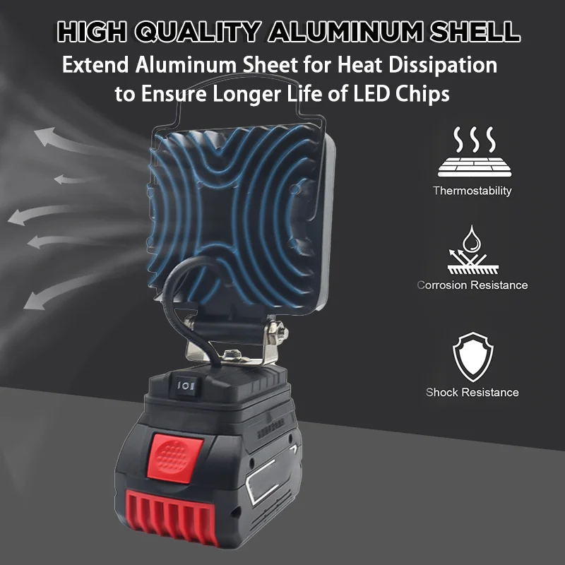 Faretto Da Cantiere A Batteria Bosch Gli 18v-1900 14,4/18v Faretto Led Senza Batteria Cod.0601446400 Online | Vendita Ferramenta - Foto 13