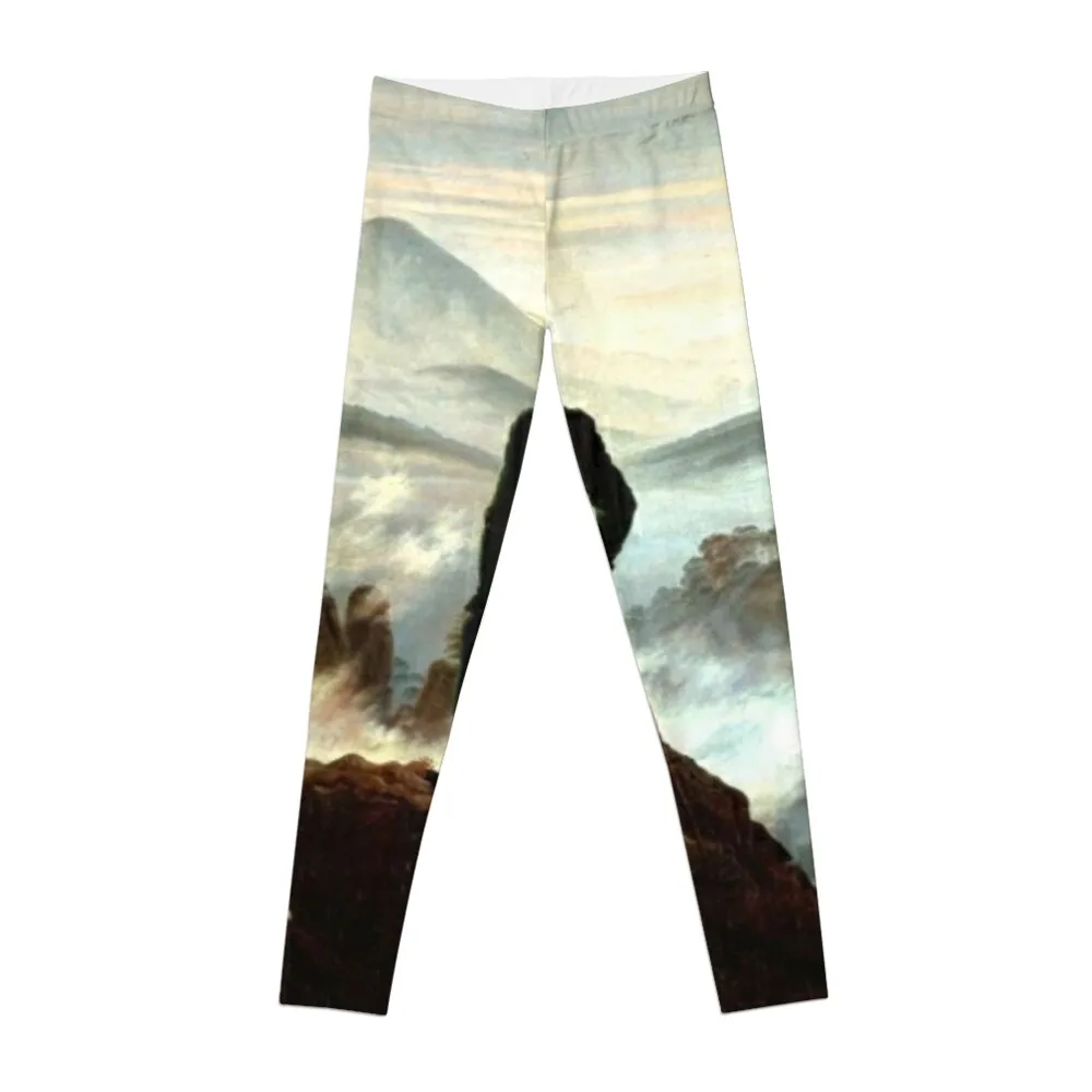

Caspar David Friedrich - Wanderer above the sea of fog Leggings workout clothes for sports shirts gym Womens Leggings