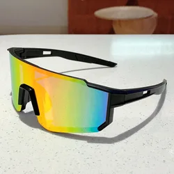 Luxury Vintage Designer Outdoor Sport Sunglasses - Unisex Windproof Punk Shades (Black Mirror Red1)