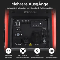 Générateur portable silencieux à moteur essence onduleur 2000W BS2250IS pour camping et camping-cars 4