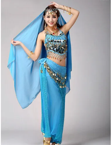 DB23610 Indian bollywood belly dance costumes-17