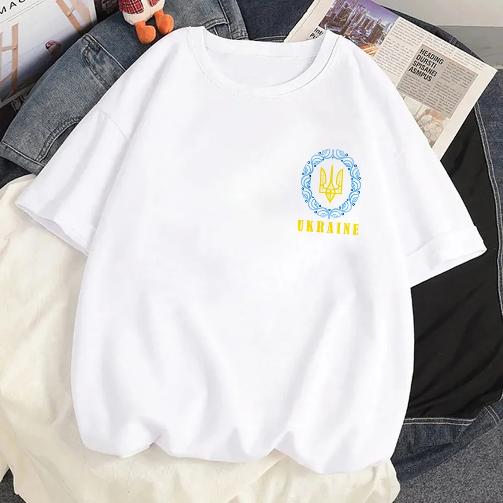 

Ukraini Ukraine Flag t shirt t-shirt female y2k clothes print couple clothes graphic tees women t-shirt tumblr ulzzang