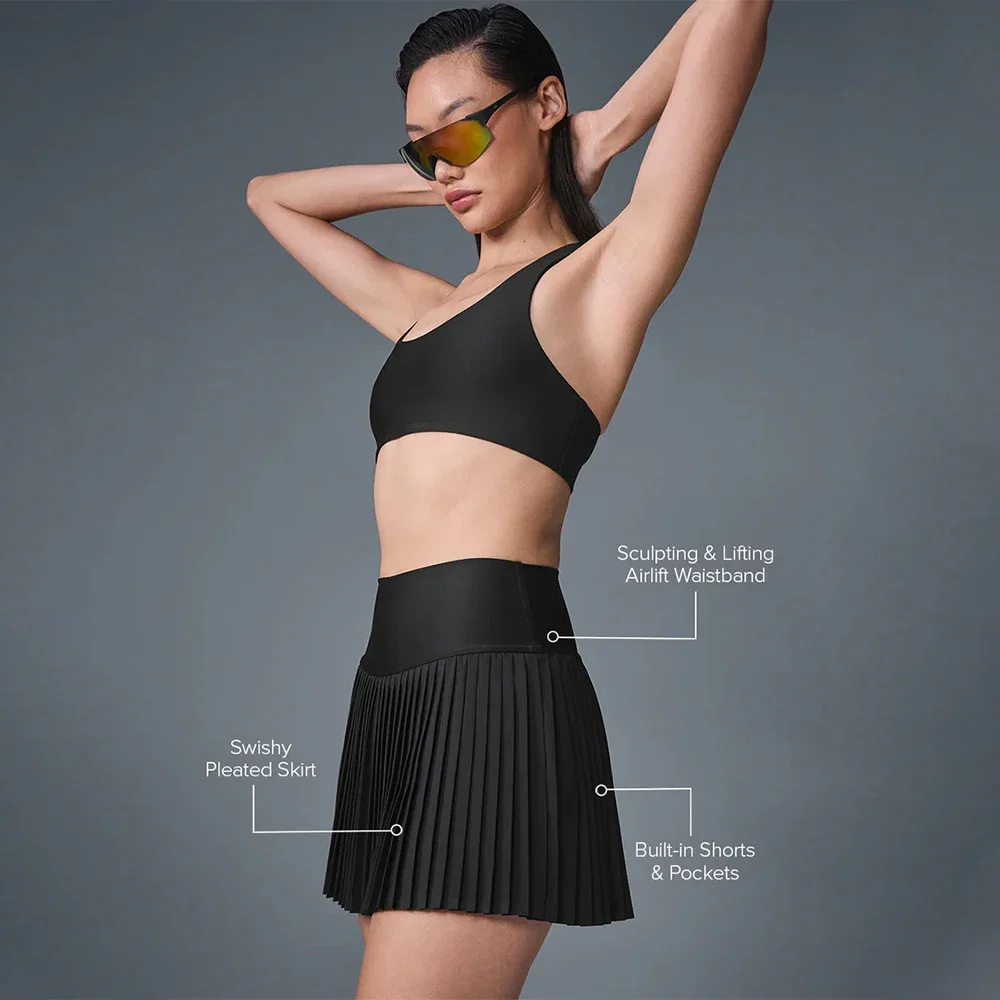 Women's Grand Slam Tennis Skirt Summer Breathable Quick Drying Sports Short Skirt Running and Cycling Pleated Pants