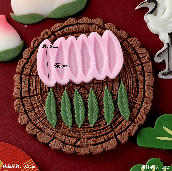 Leaf Stump Silicone Mold – Fondant, Cookie, Cake, Chocolate Mould, DIY Cake Decorating ... - SKU NSBM1157 - UGI Packaging