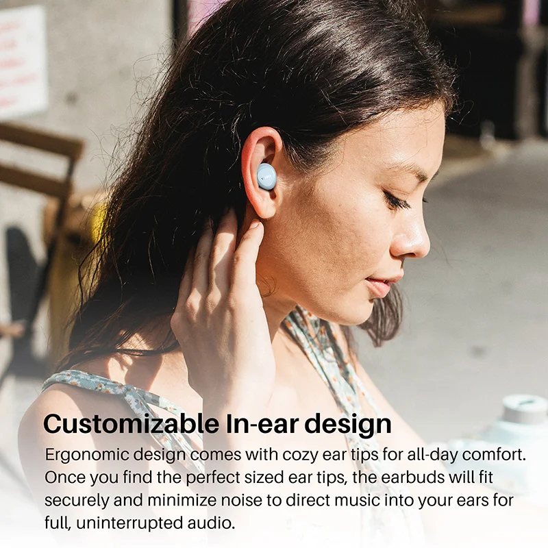 Original Tozo A1 In Ear Earbuds True Wireless Tws Bluetooth Earphones Total 30 Hours Playtime With Charging Case Light Portable, Alina Gadgets
