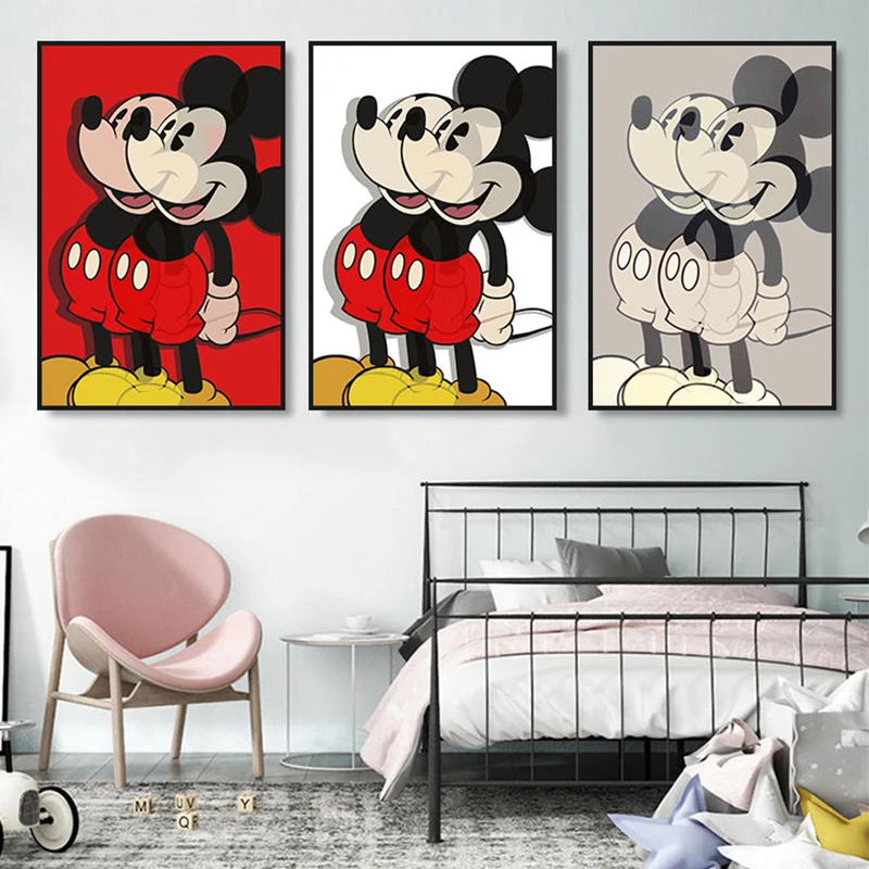 

Disney Cartoon Classical Mickey Mouse Canvas Paintings Wall Art Poster And Prints Picture for Living Room Decor Home Decoration