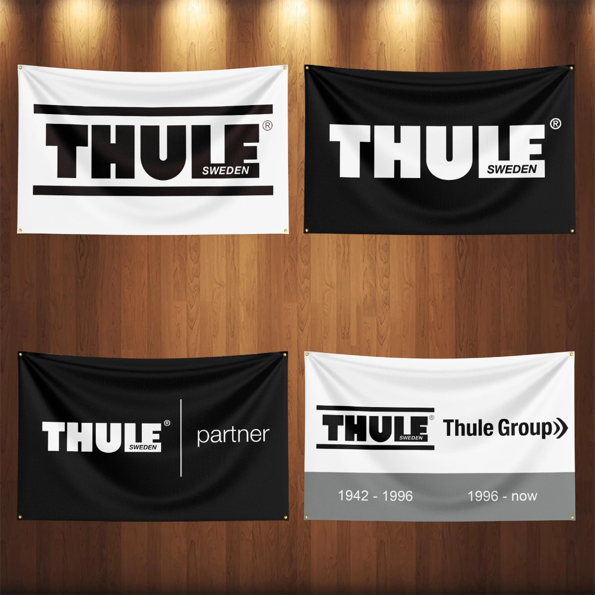 

90x150CM Thule Auto Parts Flag Banner For Motorcycle cars Racing Garage Outdoor Decoration Tapestry Poster