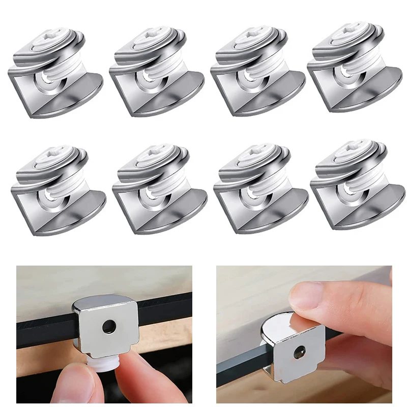 8Pcs 3D Printer Ender 3 Pro Glass Hot Bed Clips, Adjustable Stainless Steel Clamp for Ender 3 v2 CR-20 CR-10S 3D Printer Parts 4 8pcs steel heated bed clip um2 creality ender 3 v2 ender 3s cr 10s heatbed clamp for 3d printer build platform glass retainer