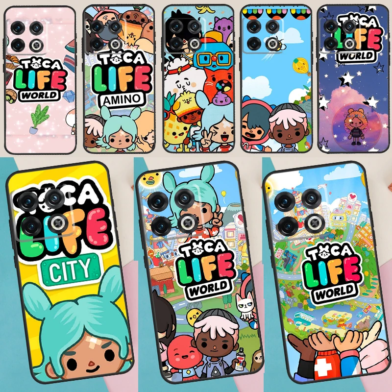 Toca Boca Toca Life World Game Custodia Per Telefono In Silicone Per Oneplus Ace 10R 9 R 8T Per Nord 2 T Cover One Plus 10 9 Pro Custodia Morbida