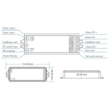 tuya wt1 led dimmer 12 36v dc smart life 2 4g rf wifi remote magic