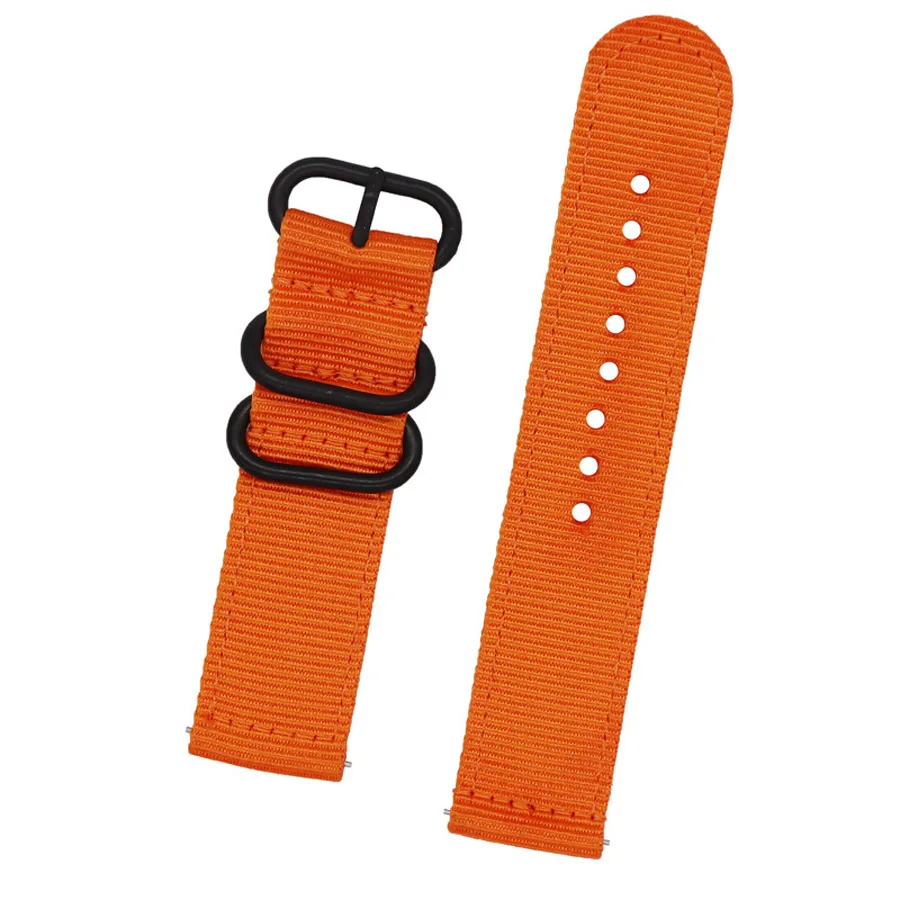 Durable 24mm Canvas Nylon Strap - Versatile Wristband