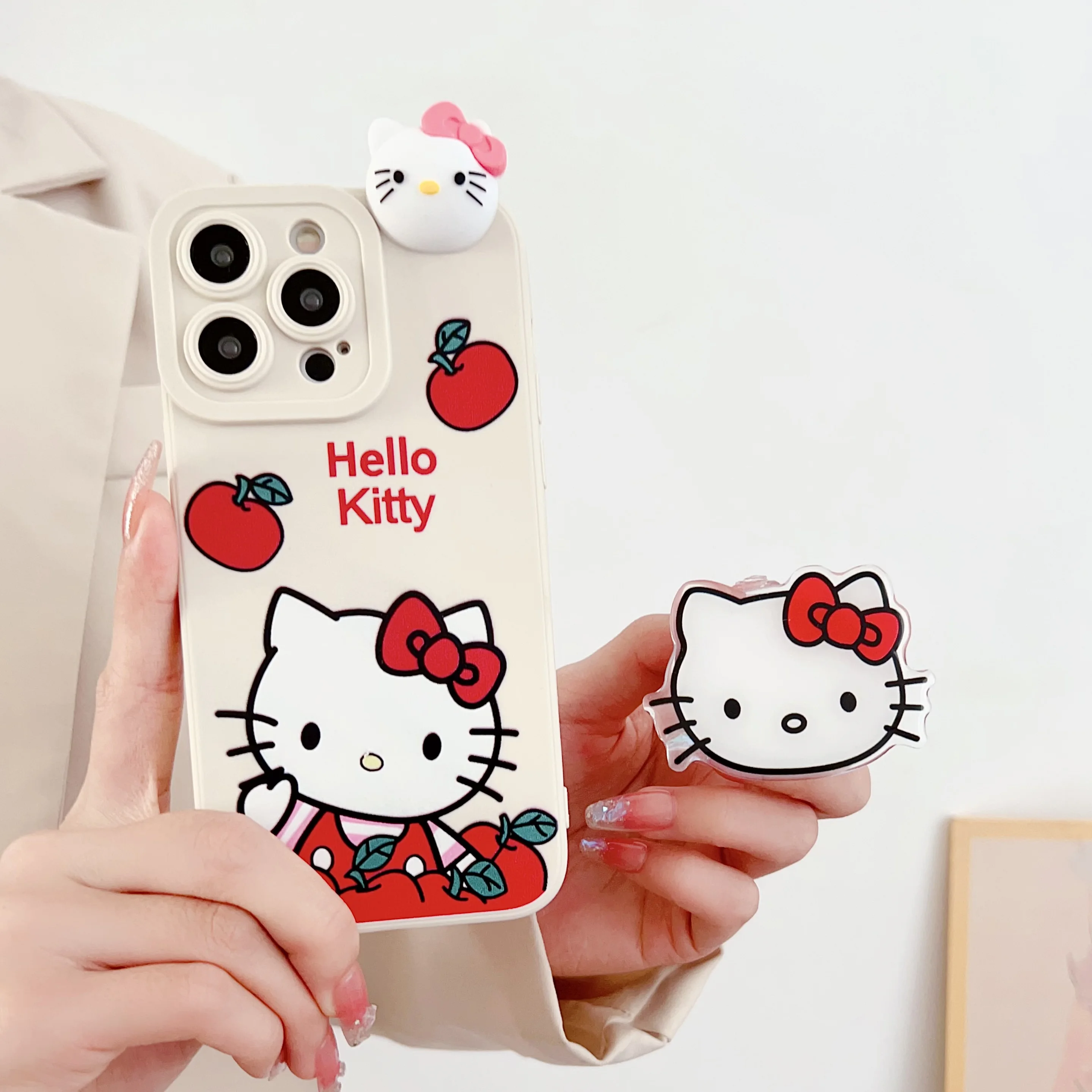 thumbnail image 1 of Funda con soporte para Samsung Galaxy S7 Edge S8 S9 S10 S20 S21 S22 S23 Plus Ultra S21FE Note 9 10 20 Hello Kitty, 1 of 5