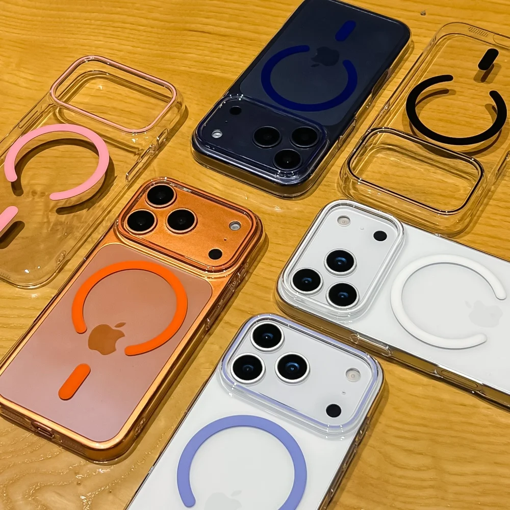 Luxury Transparent Magnetic Hard Case - Ultra Slim Clear Shockproof Back Cover