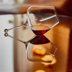 Elegant Handmade Crystal Glass for Red Wine, White Wine, Cocktails & Whiskey (1pc)