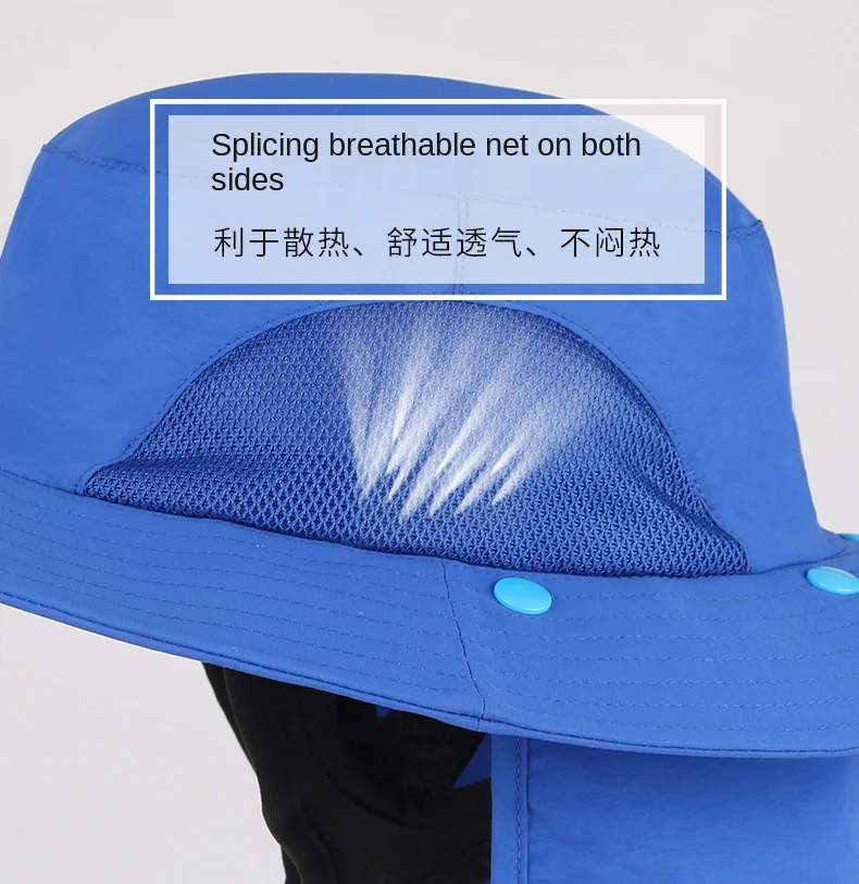 Quick Dry Sun Caps for Men Women with UV Protection Wide Brim