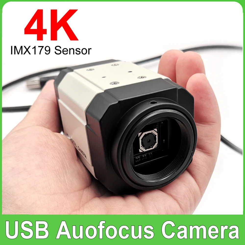 4K Autofocus Usb Webcam Ccd Imx179 Mini Metal Box Otg Uvc Usb Camera Per Pc Laptop Streaming Acquisizione Di Immagini Youtube