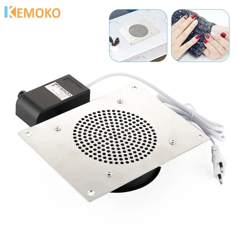 مسمار شفط مجمع الغبار المدمج في الجدول قوي مسمار مكنسة كهربائية آيل البولندية آلة مجمع الغبار جيل للأظافر مزيل فراغ