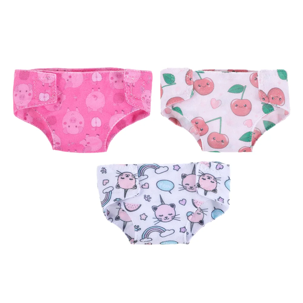 

3 Pcs Lingerie Clothes Costume Decor Underpants Toys Dolls Panties Little For
