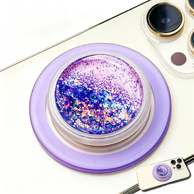 Magnetic Expandable Glitter Phone Grip - Universal Mobile and Tablet Accessory