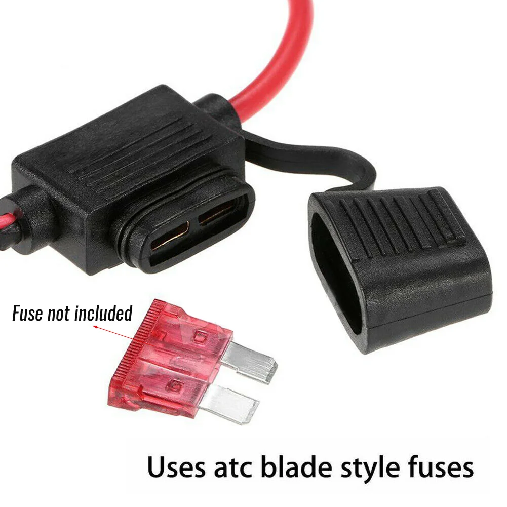 5pcs Car Fuse Holder 12V 40A Mini Blade Waterproof Sealed Fuse Box Car Socket in Line Cutoff Switch Adapter fuse holder fuse box holder