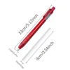 Blue Green Red Purple Pen Shape Press Type Pencil Eraser Replaceable Core Sketching Painting Writing Erase Stationery Supplies 6