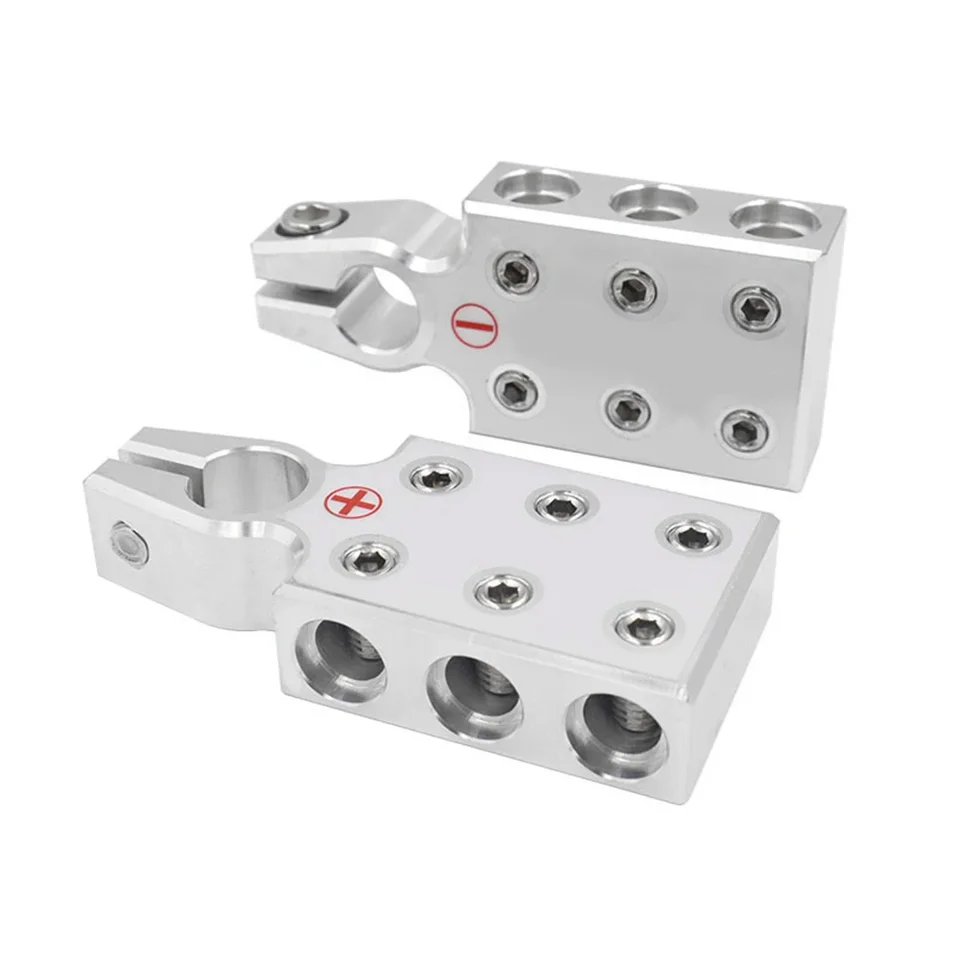 Set Di Terminali Modificati A Batteria Piatta A 4 Punti Per Batterie Standard SAE Post Style Per Alette Da 4/0 AWG E Down Per Northstar AGM35 - Foto 2