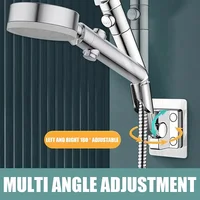 Shower Holder Adjustable Self-Adhesive Shower Head Stand Bracket Punch Free Wall Shower Head Holder Bathroom Accessories 4