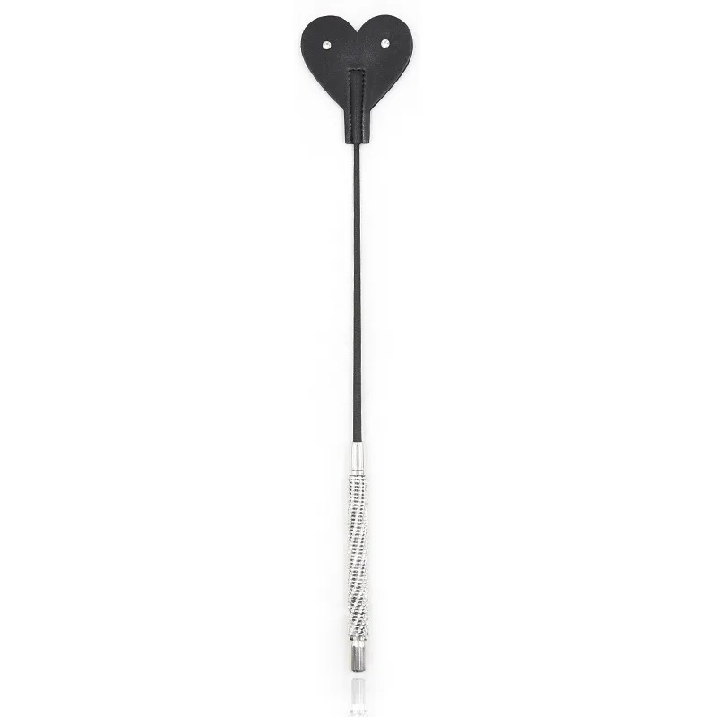

2023 New 50CM Riding Crop PU Leather Heart-Shaped Paddle,Equestrianism Horse whips with Crystal Handle