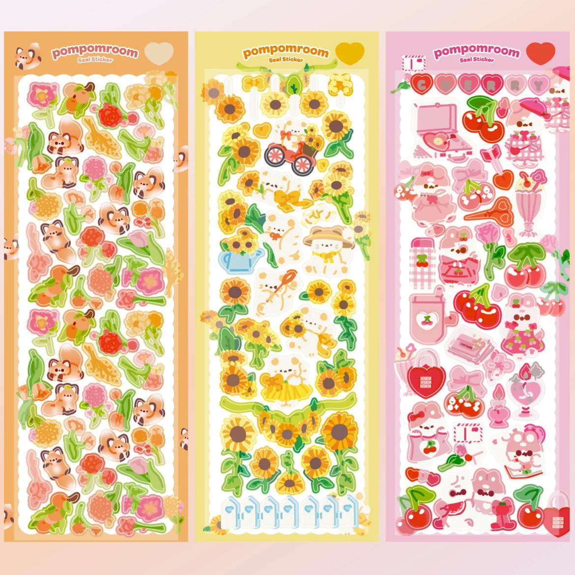 6Pcs/Pack Cartoon Fantasy Wonderful House Series Decorative Stickers Cartoon Sticker DIY Cute Kpop Korean Stationery Supplies