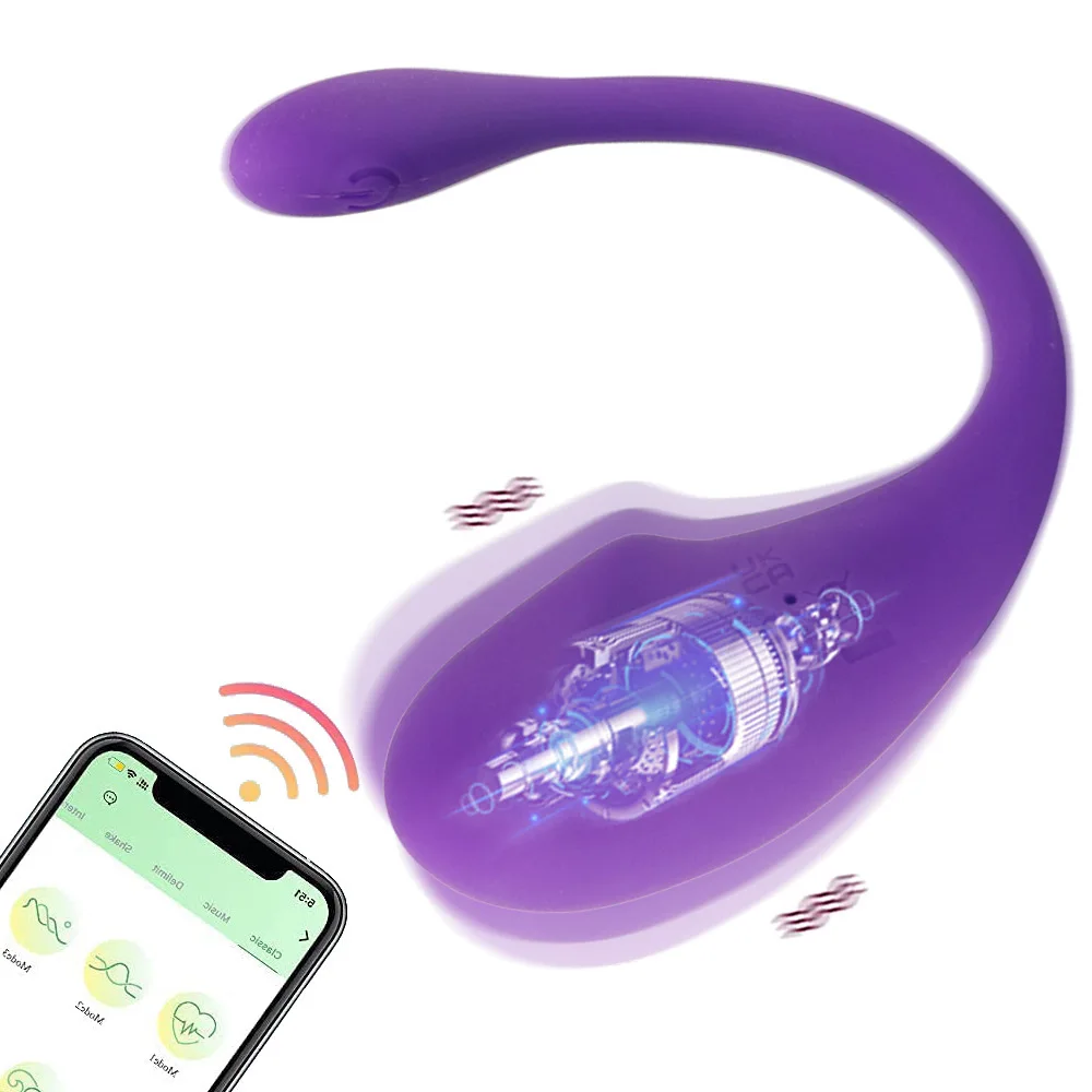 APP wireless Tadpole Vibrating Egg Remote Control Vibrator for Women Adults