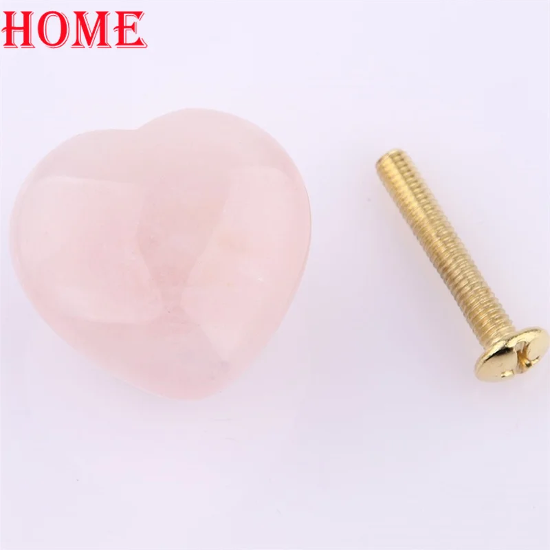 Ручки из натурального камня Love Pink латунные ручки для шкафов дверей ящиков мебели