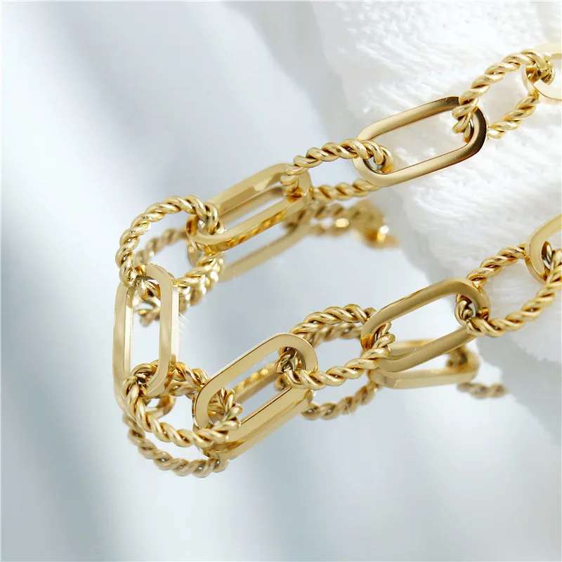 Chain Links Patches Bracelet S00 - Fashion Jewelry MP2777