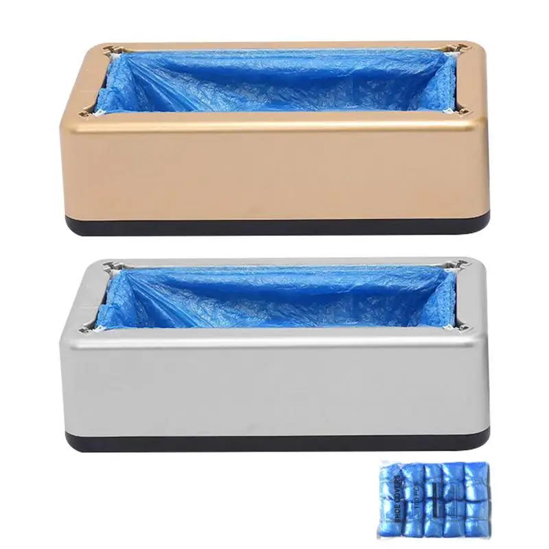 

Shoe Cover Dispenser Portable Automatic Shoe Cover Machine Set With 100 Shoe Covers Dustproof Shoe Covers For Home Offices