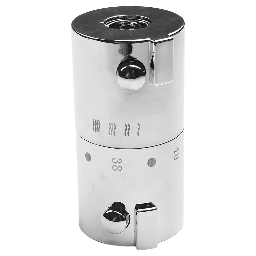 

Practical High Quality Knob Handles Temperature Control Mirror Shower Silver Stop Ring 1pair ABS Plastic Control Handle