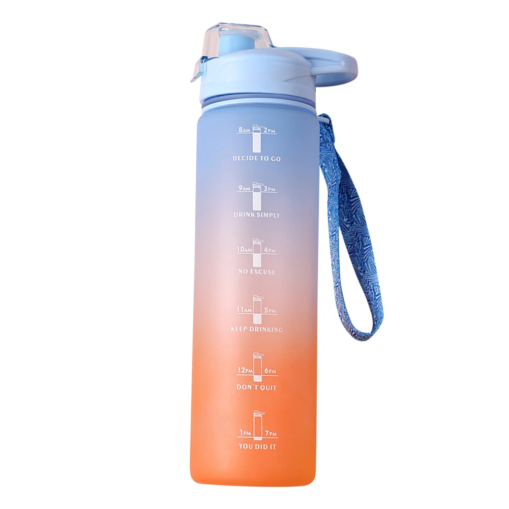 YC Kitchen Borraccia Sportiva Motivazionale 1L - Borraccia Termica 1 litro,  Bottiglia d'acqua Sportiva senza-BPA con paglia e trasporto cinghia :  : Sport e tempo libero