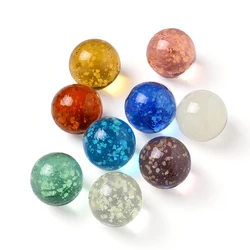 Console de jeu Pinball, boule de verre lumineuse, crème, 20mm, 7 pièces, Machine à Pinball, bétail, petits marbres, jouets Pat, perles, Machine Parent enfant 