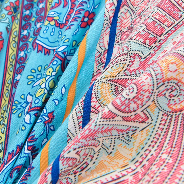 1 lenzuolo Bohemia per letto matrimoniale Lenzuolo con angoli singolo/queen con fascia elastica Coprimaterasso stampato reattivo 180x200 cm 4