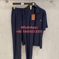 Ensemble Sportif Italien LP Style Old Money Décontracté avec Col Revers et Manches Courtes, Chemise et Pantalon 250828 5