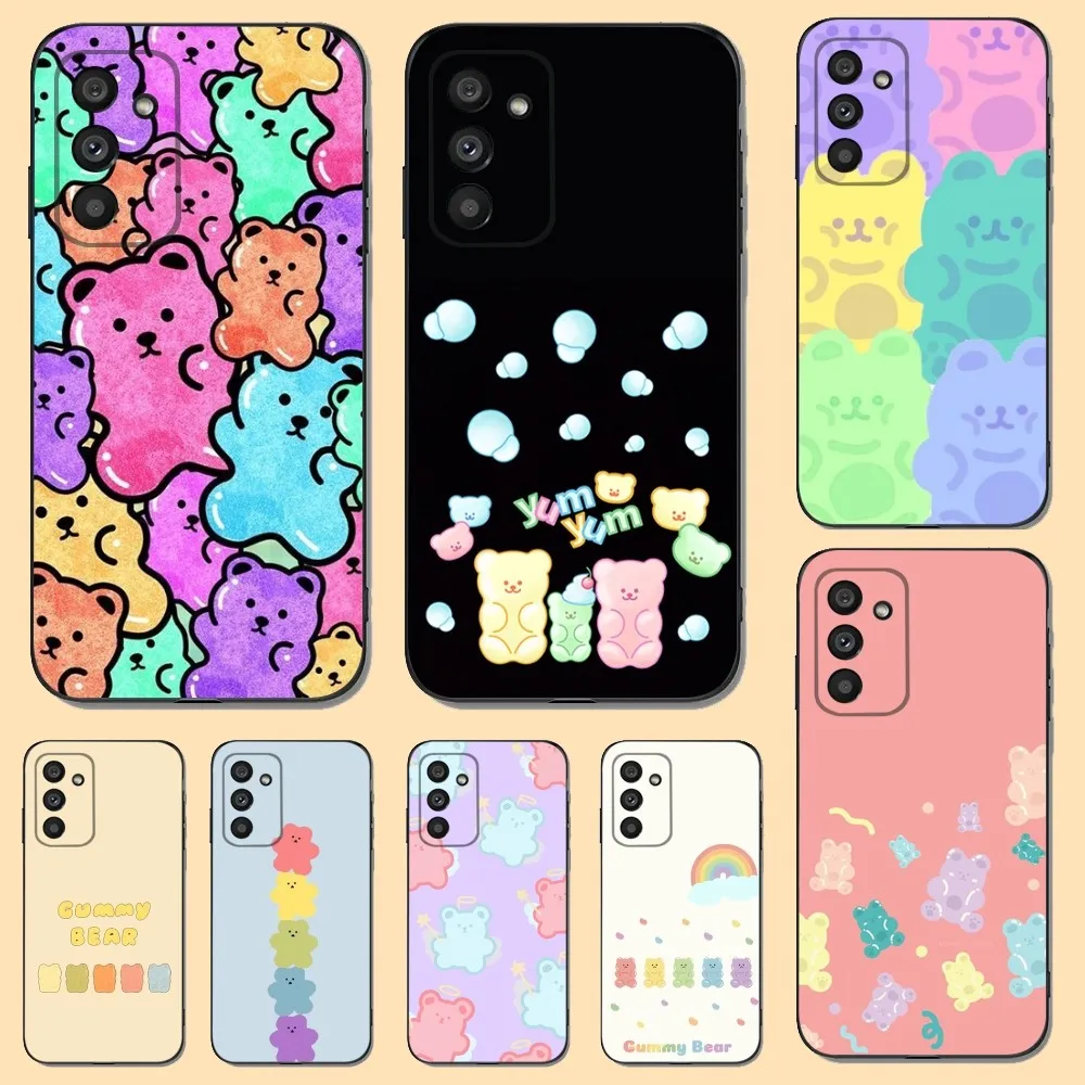 Simpatica Custodia Per Telefono G-Gummy Bear Per Samsung S23,22,21Fe 20,10Lite 9,8,5Plus 6,7Edge Note20,20 Silicone Ultra Nero