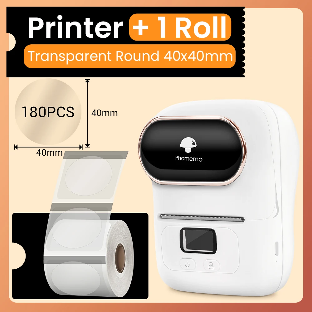 best instant printer for iphone Phomemo M110 Address Label Maker for Mailing Portable Label Sticker Barcode Printer for Clothing Self-adhesive Label Printer phone mini printer Printers