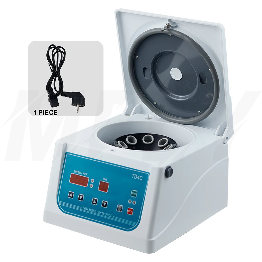 TD4C Laboratory Centrifuge Electric Low Speed Centrifuge Digital Display Desktop Centrifugal Machine 0-4000RPM Adjustable