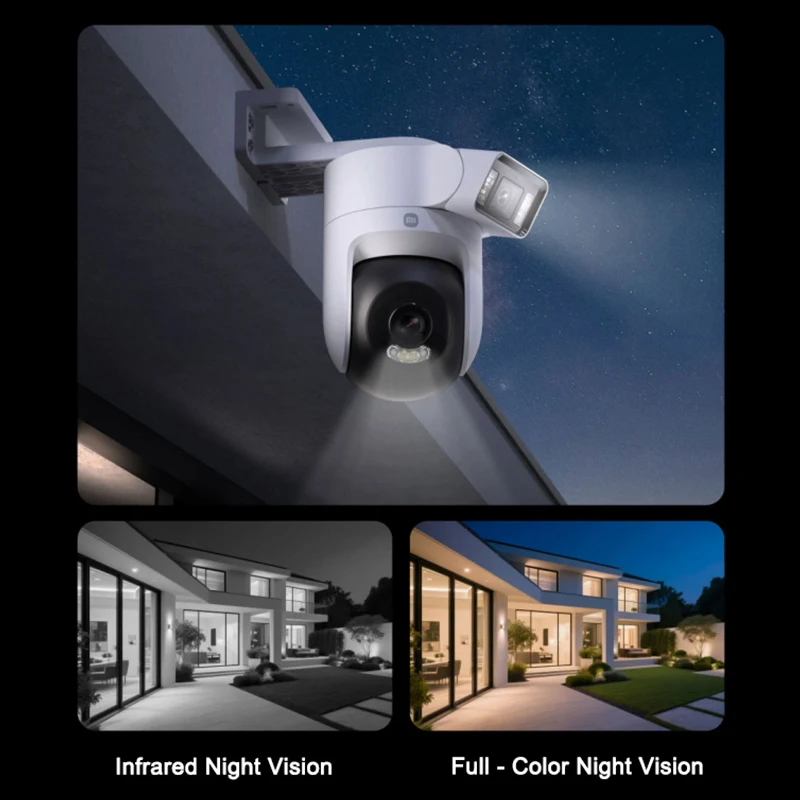 Xiaomi Cámara Exterior 4 Dual 360° 5MP 3K, Alarma Visual/Audible, Audio Bidireccional, IP66, Versión China + Adaptador - Image 4