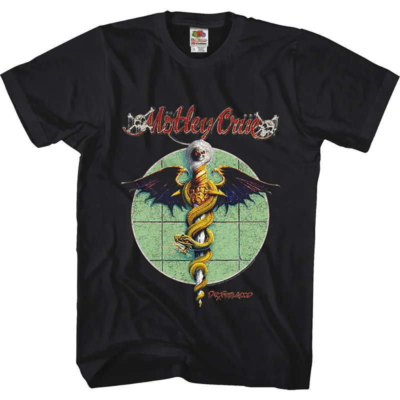 1987 Tour Motley Crue Heavy Metal Retro Punk High Quality Cotton T-shirts for Men and Women in Los Angeles California 2