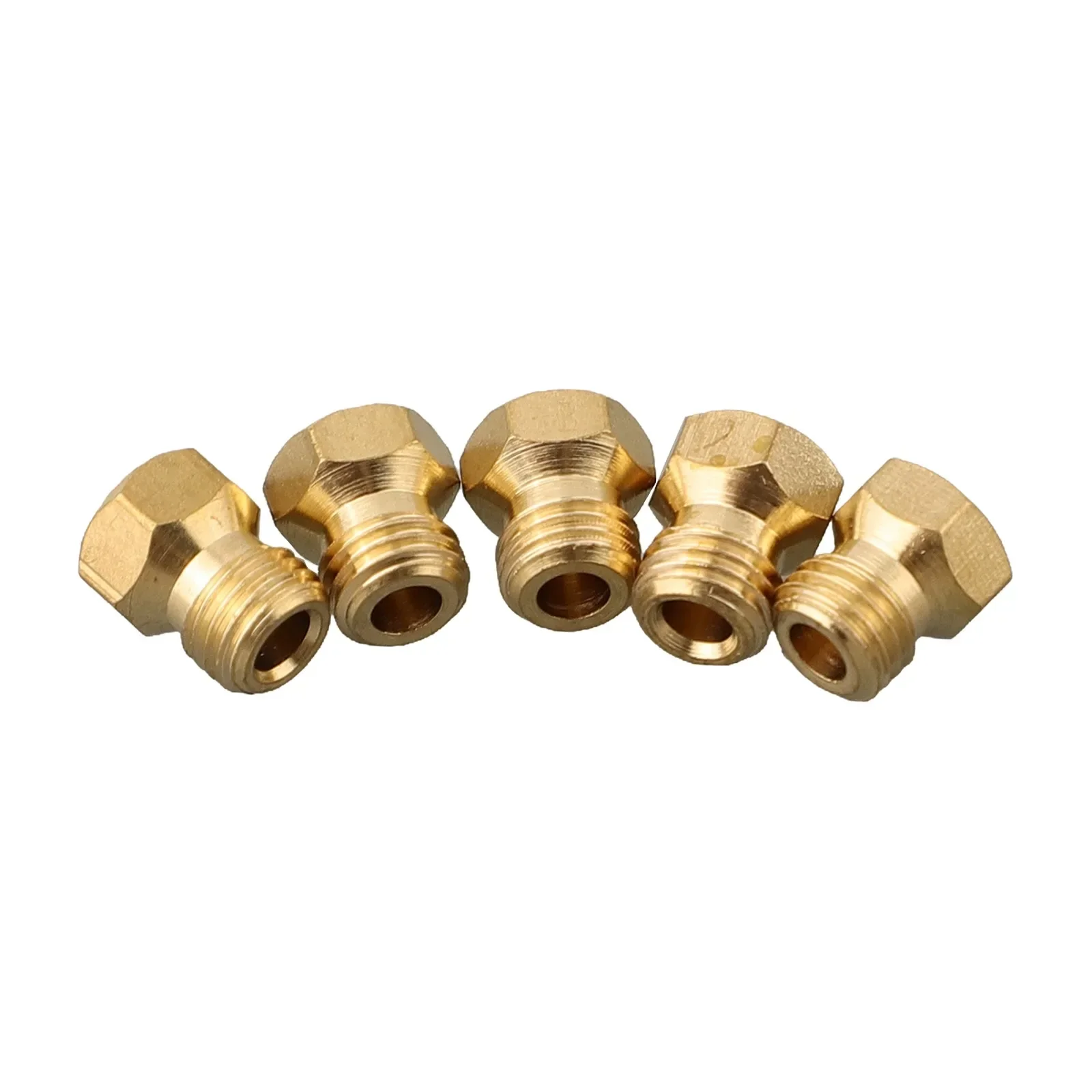 Gas Nozzles Burner Jets Nozzles Set 5PCS 9mm Height Standard M6 X 0.75 Thread For G20 G25 Gas