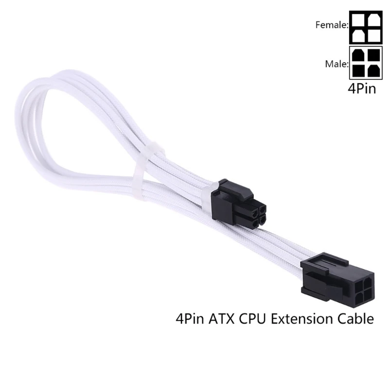 Sleeve Extension Power Supply Cable Kit - 30cm, 24-pin ATX/EPS, 8-pin PCI-E GPU, 8-pin CPU, 6-pin PCIE, 4-Pin CPU with Combs - 18 AWG Description Image.This Product Can Be Found With The Tag Names Computer Cables Connecting, Computer Peripherals, PC Hardware Cables Adapters, Sleeve extension power supply cable