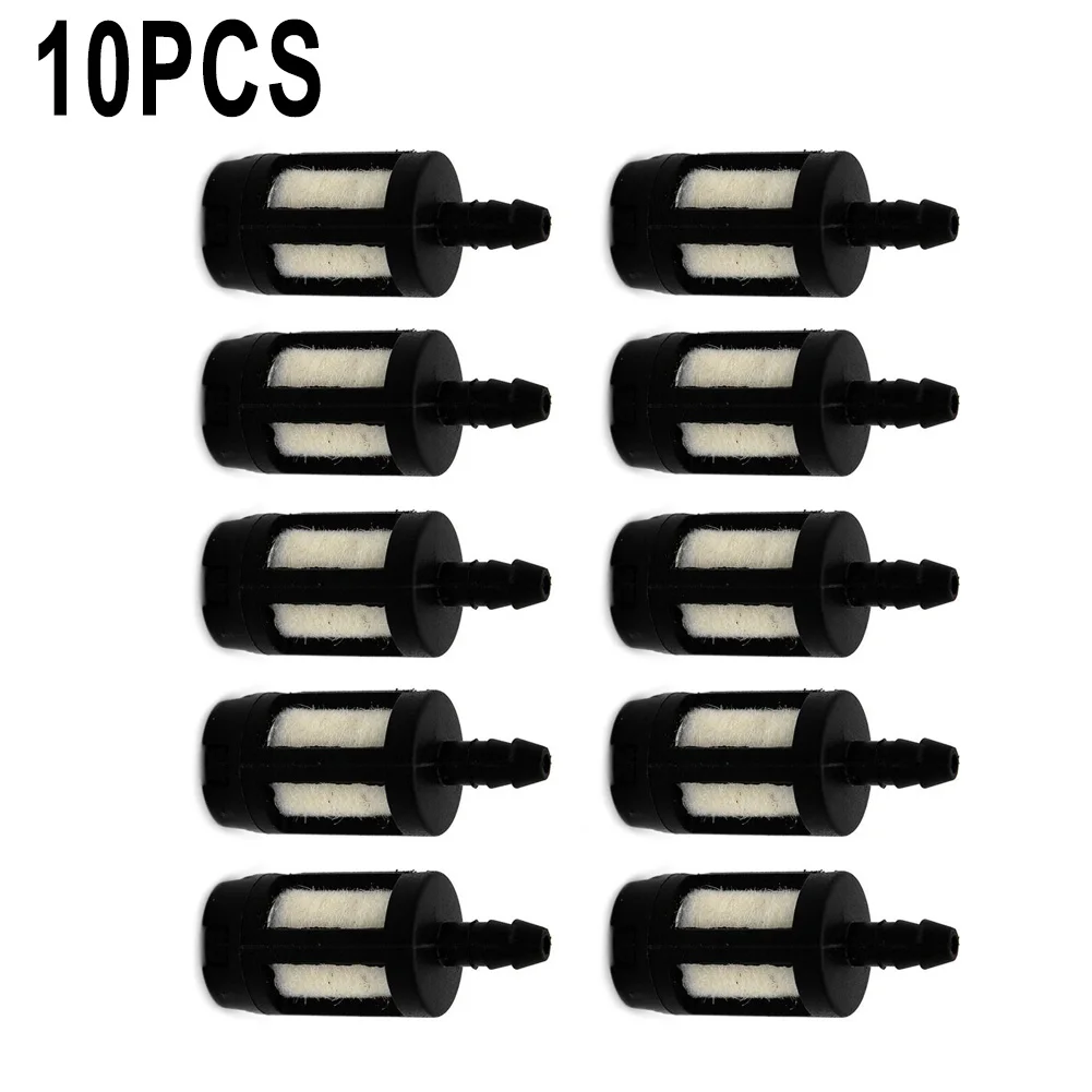 

10pcs General Fuel Filters Fits 1/8" For Gasoline Machinery Grass For Chainsaw Blowers Trimmers Chainsaw Carburetor Garden Tools